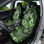 Maori Romantic Valentine Car Seat Cover The Hongi Kiss Green Galaxy