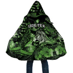 Personalised Maori Romantic Valentine Cloak The Hongi Kiss Green Galaxy