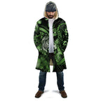 Personalised Maori Romantic Valentine Cloak The Hongi Kiss Green Galaxy
