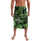 Personalised Maori Romantic Valentine Lavalava The Hongi Kiss Green Galaxy