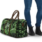 Maori Romantic Valentine Travel Bag The Hongi Kiss Green Galaxy