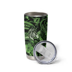 Personalised Maori Romantic Valentine Tumbler Cup The Hongi Kiss Green Galaxy