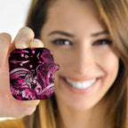 Maori Romantic Valentine AirPods Case The Hongi Kiss Pink Galaxy