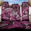 Maori Romantic Valentine Back Car Seat Cover The Hongi Kiss Pink Galaxy