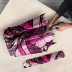 Maori Romantic Valentine Umbrella The Hongi Kiss Pink Galaxy