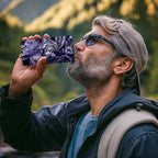 Personalised Maori Romantic Valentine 4 in 1 Can Cooler Tumbler The Hongi Kiss Purple Galaxy