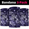 Maori Romantic Valentine Neck Gaiter The Hongi Kiss Purple Galaxy