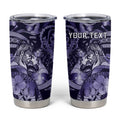 Personalised Maori Romantic Valentine Tumbler Cup The Hongi Kiss Purple Galaxy