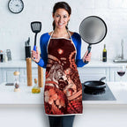 Maori Romantic Valentine Apron The Hongi Kiss Red Galaxy