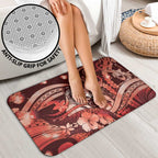 Maori Romantic Valentine Bathroom Set The Hongi Kiss Red Galaxy