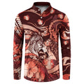 Personalised Maori Romantic Valentine Button Sweatshirt The Hongi Kiss Red Galaxy