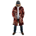 Personalised Maori Romantic Valentine Cloak The Hongi Kiss Red Galaxy