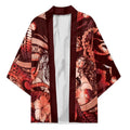 Personalised Maori Romantic Valentine Kimono The Hongi Kiss Red Galaxy
