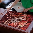 Maori Romantic Valentine Puzzle The Hongi Kiss Red Galaxy