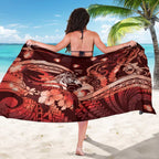 Maori Romantic Valentine Sarong The Hongi Kiss Red Galaxy