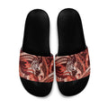 Maori Romantic Valentine Slide Sandals The Hongi Kiss Red Galaxy