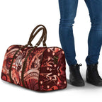 Maori Romantic Valentine Travel Bag The Hongi Kiss Red Galaxy