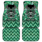 Aotearoa Ngati Awa Car Mats Maori Tribal Green Marble Paua Shell Pattern