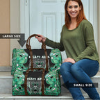 Aotearoa Ngati Awa Travel Bag Maori Tribal Green Marble Paua Shell Pattern