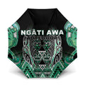 Aotearoa Ngati Awa Umbrella Maori Tribal Green Marble Paua Shell Pattern