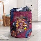 NAIDOC Week Brisbane Lions Laundry Basket Australian Aboriginal Art