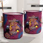 NAIDOC Week Brisbane Lions Laundry Basket Australian Aboriginal Art