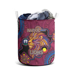 NAIDOC Week Brisbane Lions Laundry Basket Australian Aboriginal Art