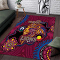NAIDOC Week Brisbane Lions Area Rug Australian Aboriginal Art
