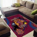 NAIDOC Week Brisbane Lions Area Rug Australian Aboriginal Art