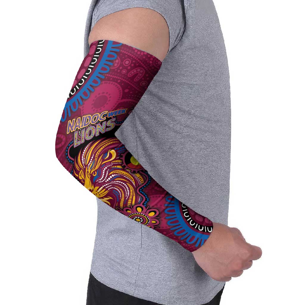 Custom NAIDOC Week Brisbane Lions Arm Sleeves Australian Aboriginal Art