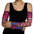 Custom NAIDOC Week Brisbane Lions Arm Sleeves Australian Aboriginal Art