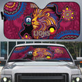NAIDOC Week Brisbane Lions Auto Sun Shade Australian Aboriginal Art