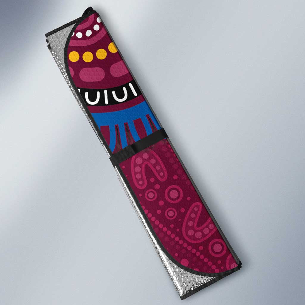 NAIDOC Week Brisbane Lions Auto Sun Shade Australian Aboriginal Art