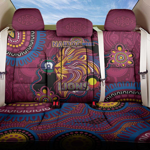 NAIDOC Week Brisbane Lions Back Car Seat Cover Australian Aboriginal Art