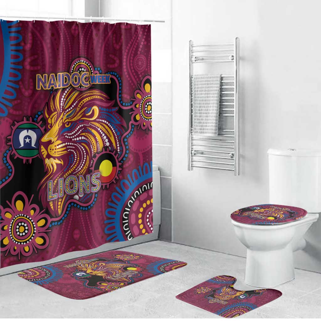 NAIDOC Week Brisbane Lions Bathroom Set Australian Aboriginal Art