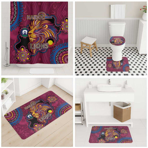 NAIDOC Week Brisbane Lions Bathroom Set Australian Aboriginal Art