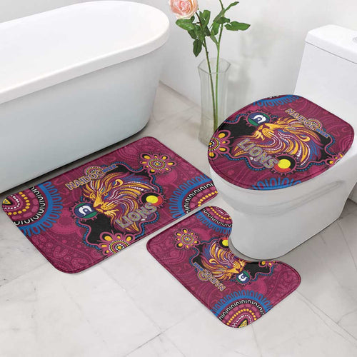 NAIDOC Week Brisbane Lions Bathroom Set Australian Aboriginal Art