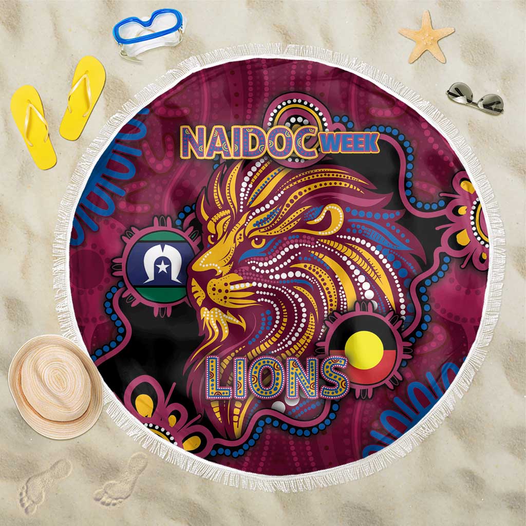 NAIDOC Week Brisbane Lions Beach Blanket Australian Aboriginal Art