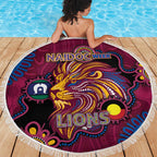 NAIDOC Week Brisbane Lions Beach Blanket Australian Aboriginal Art