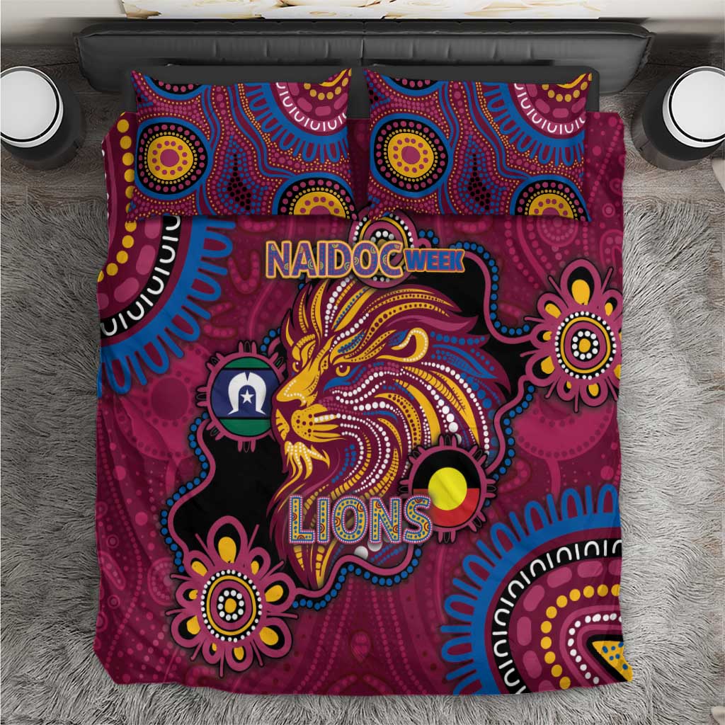 NAIDOC Week Brisbane Lions Bedding Set Australian Aboriginal Art