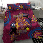 NAIDOC Week Brisbane Lions Bedding Set Australian Aboriginal Art