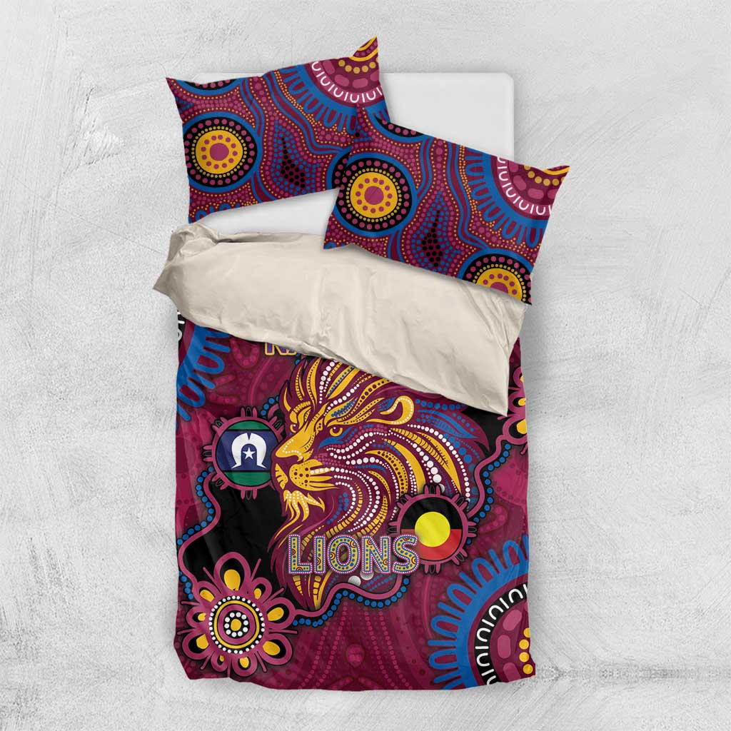 NAIDOC Week Brisbane Lions Bedding Set Australian Aboriginal Art