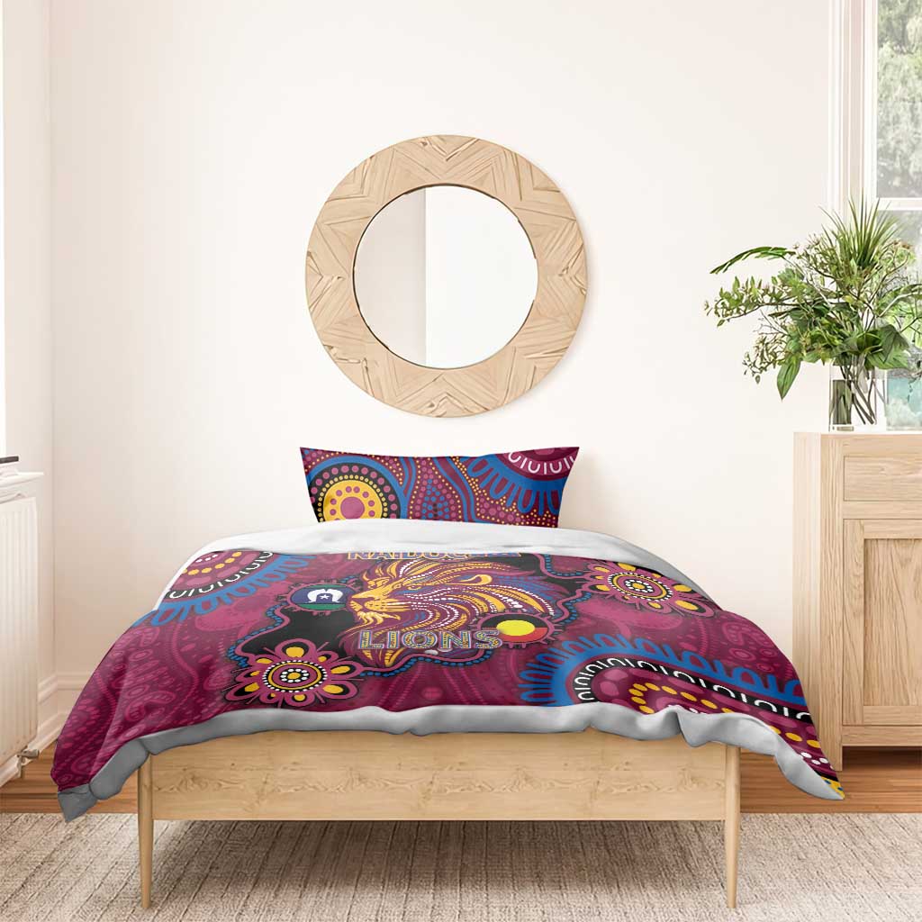 NAIDOC Week Brisbane Lions Bedding Set Australian Aboriginal Art