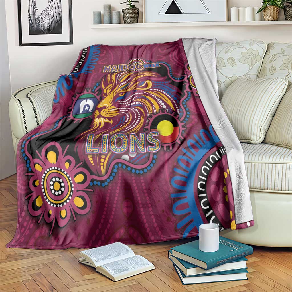 NAIDOC Week Brisbane Lions Blanket Australian Aboriginal Art