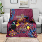 NAIDOC Week Brisbane Lions Blanket Australian Aboriginal Art