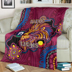 NAIDOC Week Brisbane Lions Blanket Australian Aboriginal Art