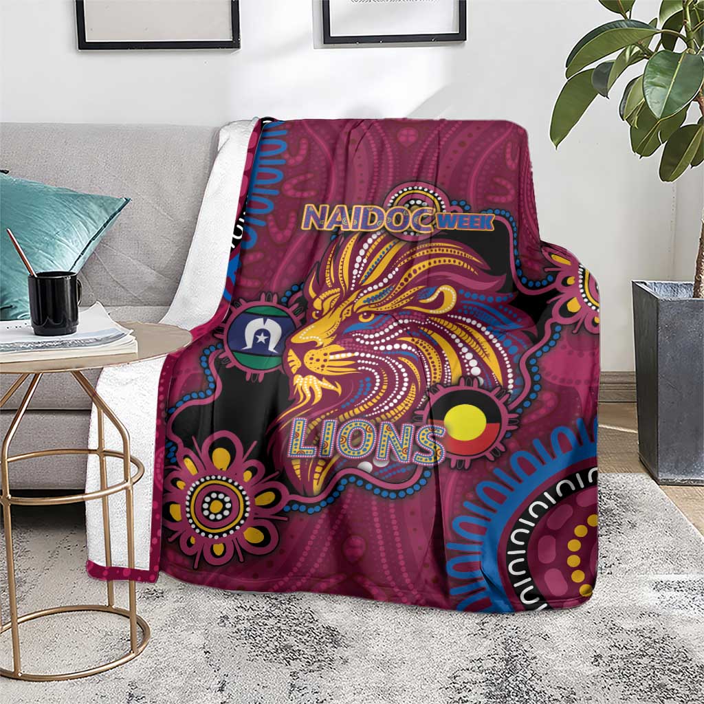 NAIDOC Week Brisbane Lions Blanket Australian Aboriginal Art