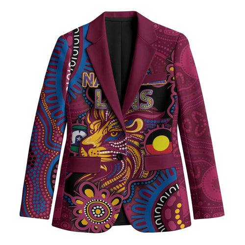 Custom NAIDOC Week Brisbane Lions Blazer Australian Aboriginal Art