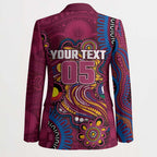 Custom NAIDOC Week Brisbane Lions Blazer Australian Aboriginal Art