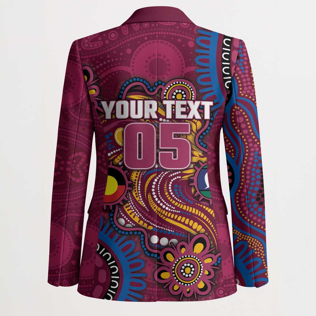 Custom NAIDOC Week Brisbane Lions Blazer Australian Aboriginal Art